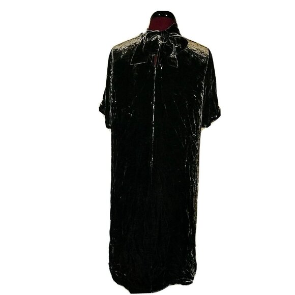 EILEEN FISHER Dress Brown Women Velvet Silk Blend Size Petite Medium Moc… - Picture 2 of 6